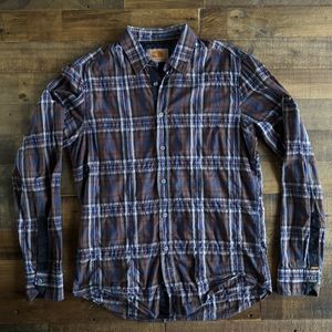 HUGO BOSS ORANGE Plaid Shirt Sz M Medium